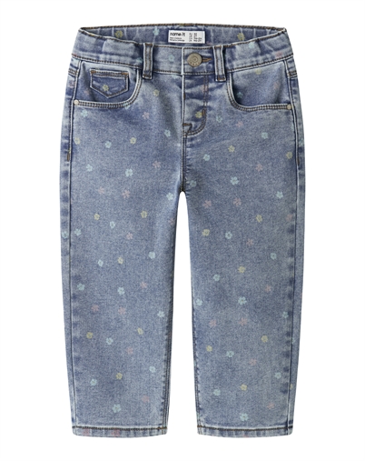 Name It - NMFBella Jeans - Medium Blue Denim/ Flower